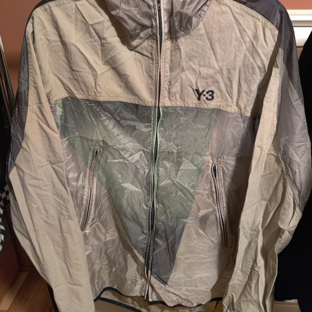 Y-3 Packable Print Jacket Sail & Champagne